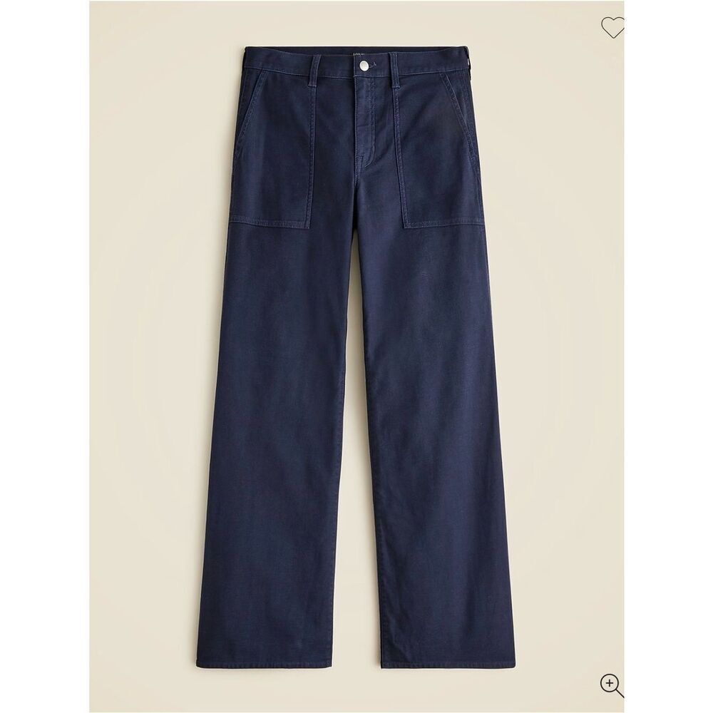 J.Crew *NAVY* Camp-pocket wide-leg pant